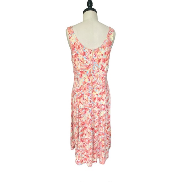 TIKAL TRADING COMPANY Women’s colorful sleeveless maxi sun dress size L - Picture 4 of 5